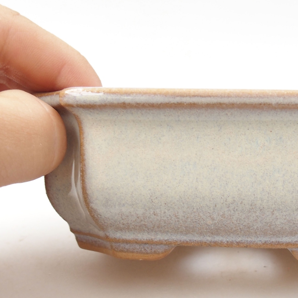 Ceramiczna miska bonsai 12 x 9 x 4,5 cm, kolor różowy