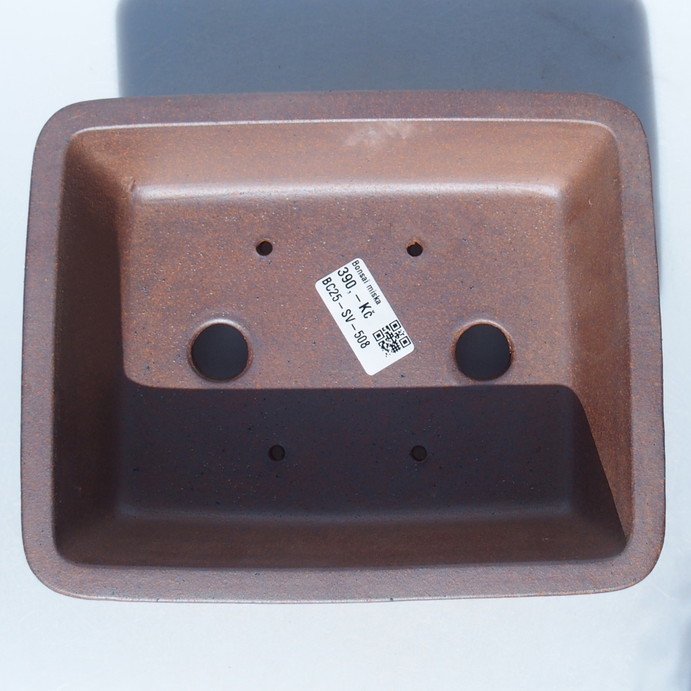 Miska 21 x 17 x 7 cm brązowa