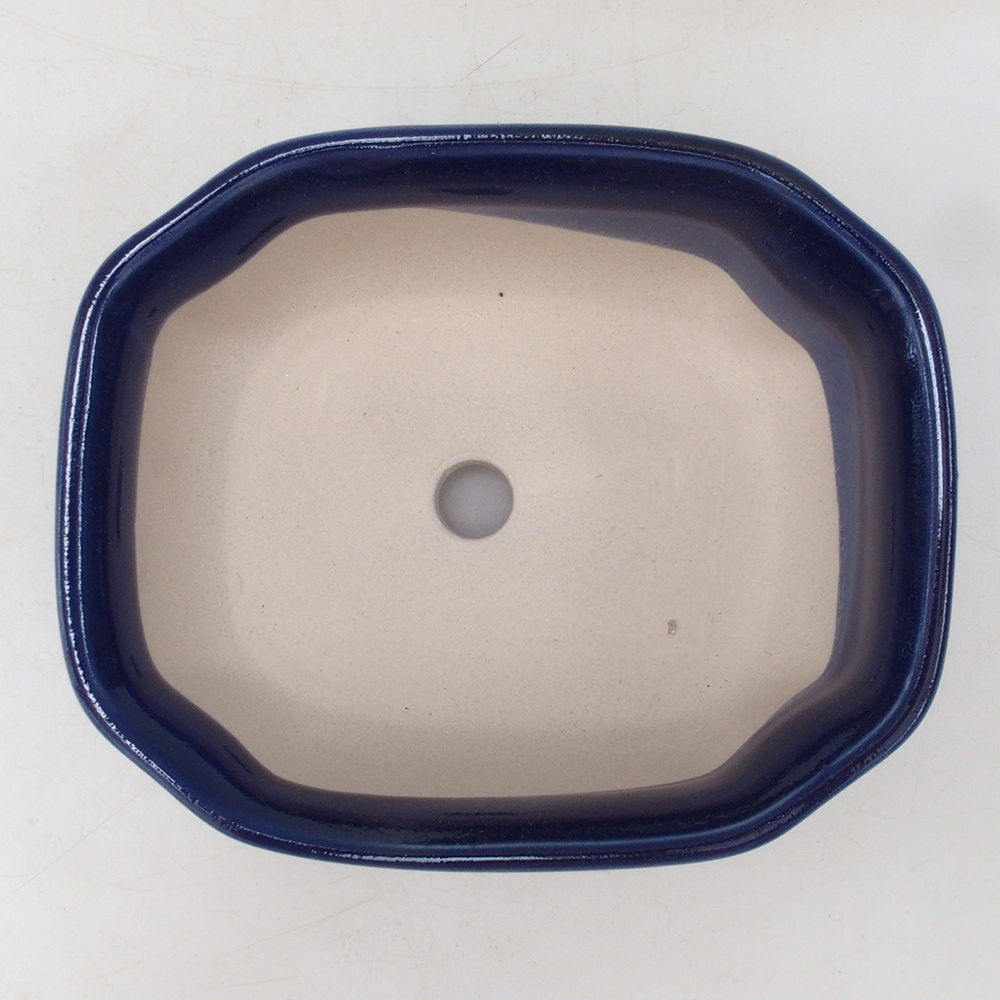 Bonsai bowl H32 - 13 x 10 x 5,5 cm. - niebieski