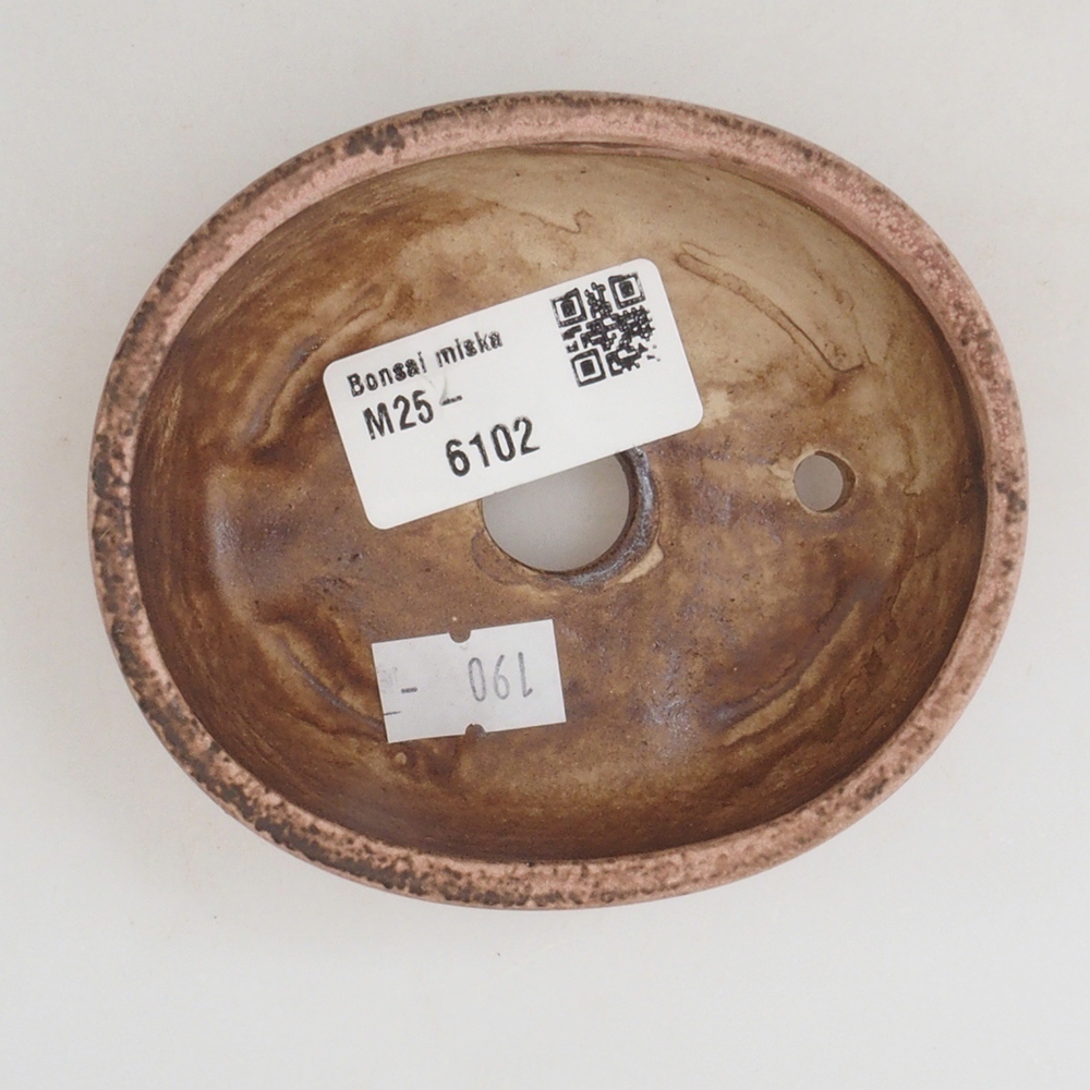 Ceramiczna miska do bonsai 9,5 x 8 x 3 cm, kolor różowy