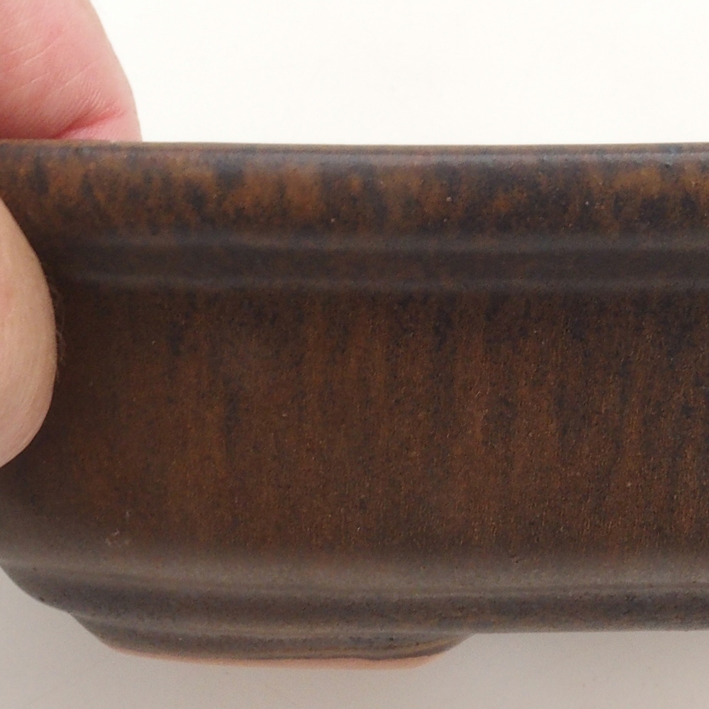 Bonsai bowl H25 - 23 x 17 x 5,5 cm. - brązowy