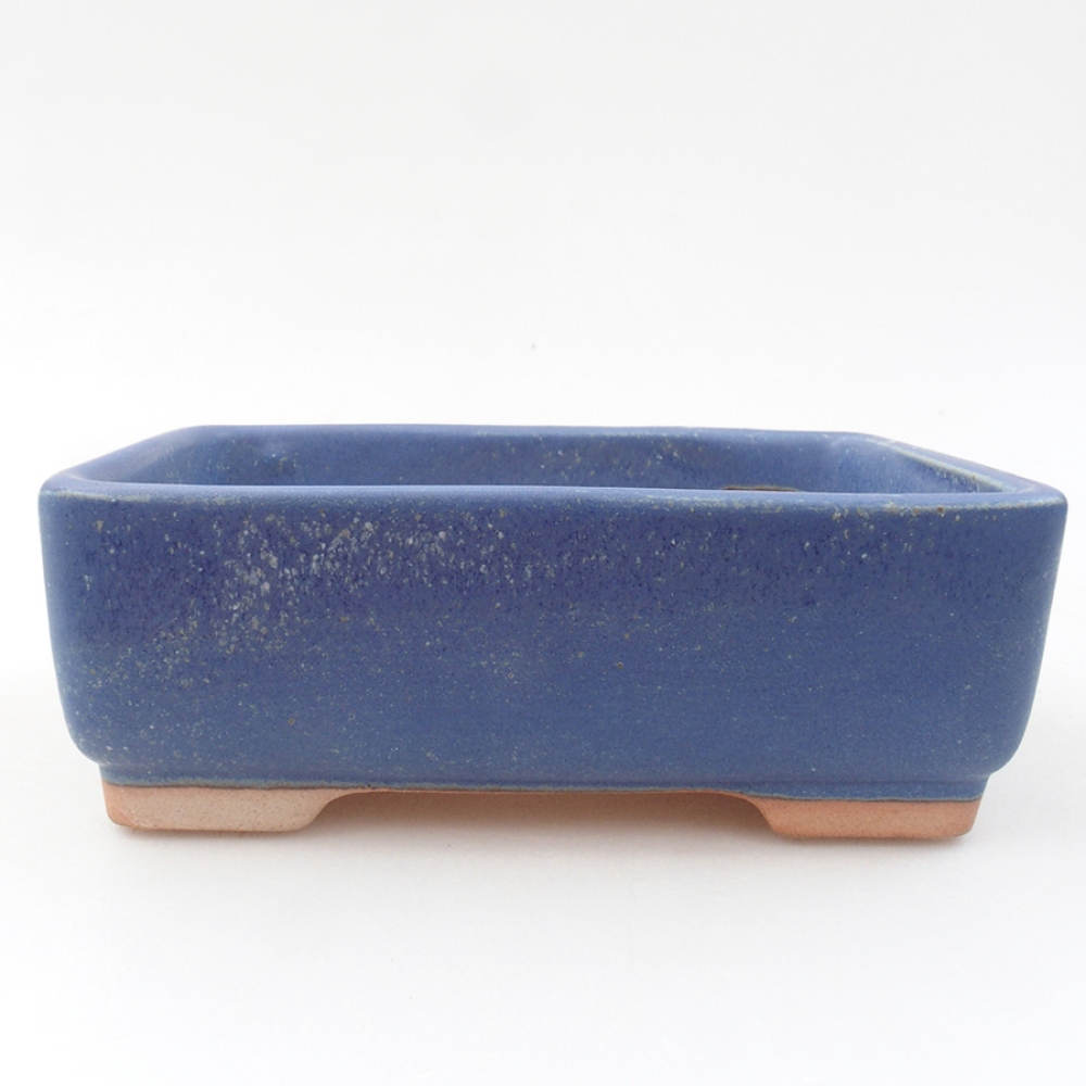 Ceramiczna miska bonsai 15 x 11 x 5 cm, kolor niebieski