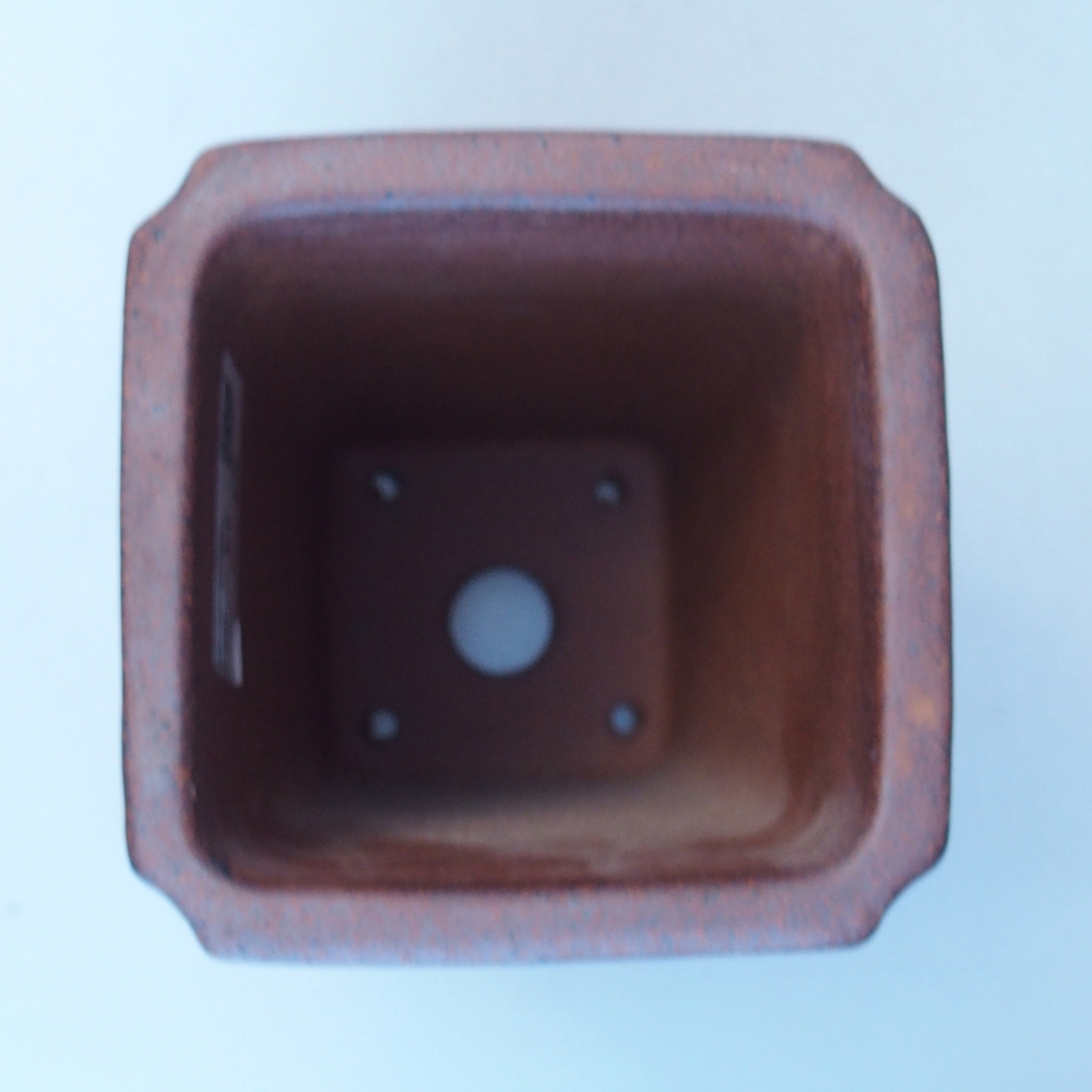 Miska 9,5 x 9,5 x 18,5 cm brązowa