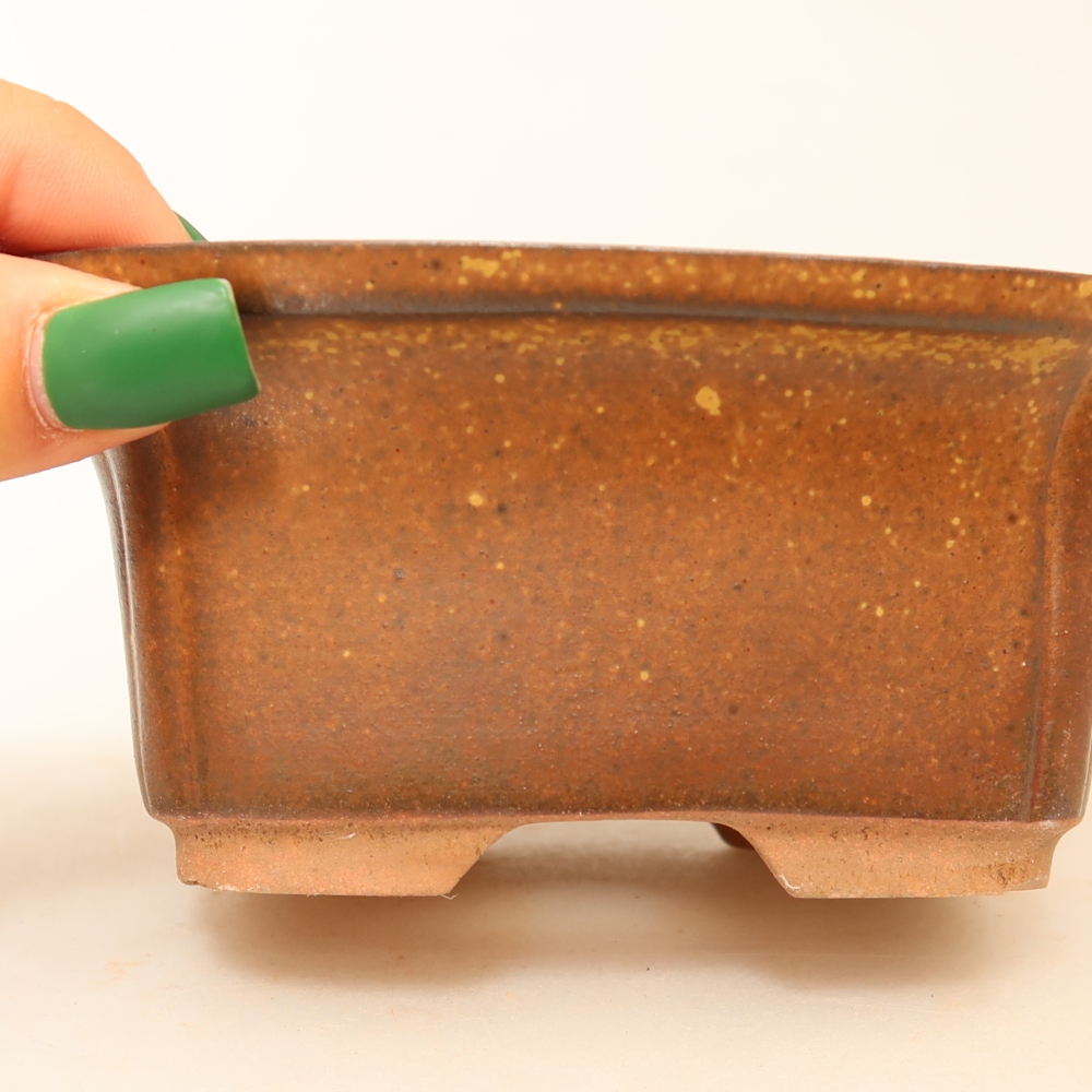 Miska ceramiczna  13 x 10,5 x 5,5 cm, kolor brązowy