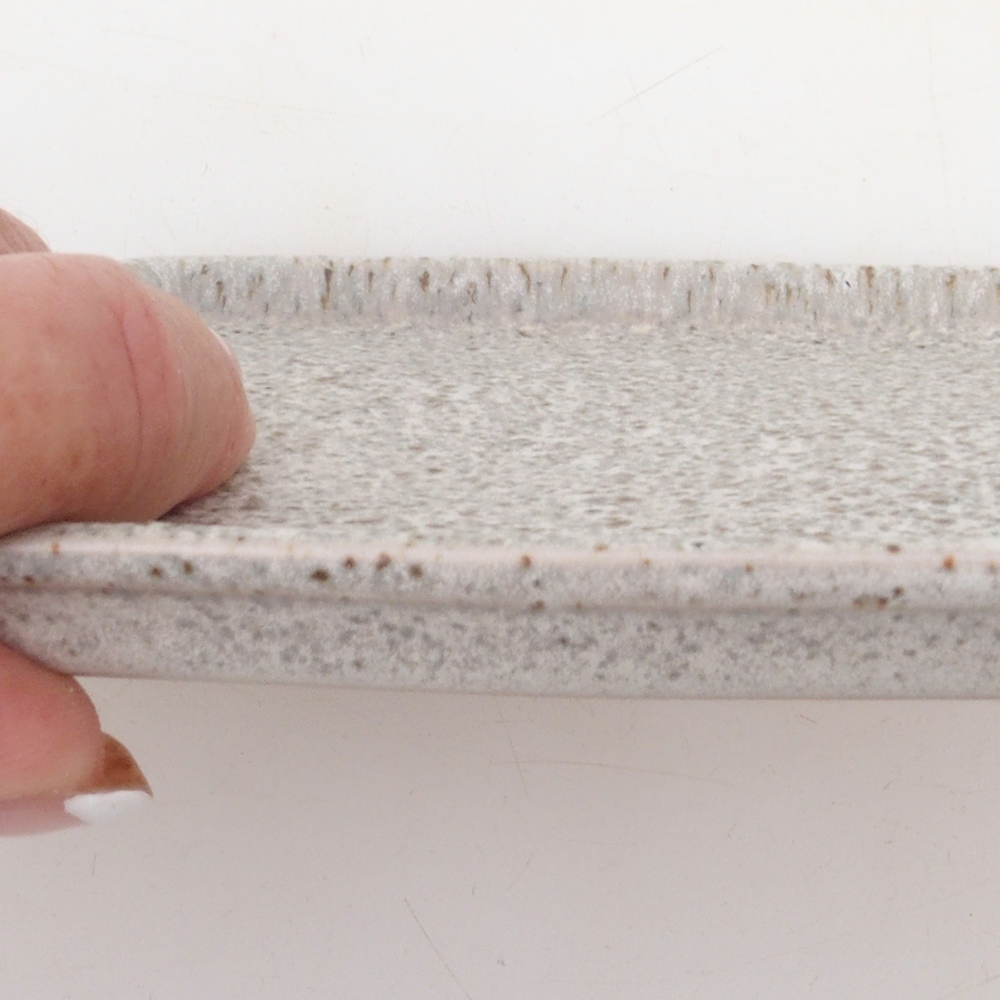 Ceramiczna miska H17 -15,5 x 11 x 1 cm - beżowa
