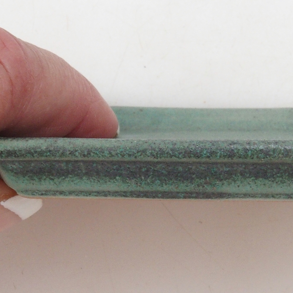 Ceramiczna miska H01 - 11,5 x 8 x 0,5 cm - zielona