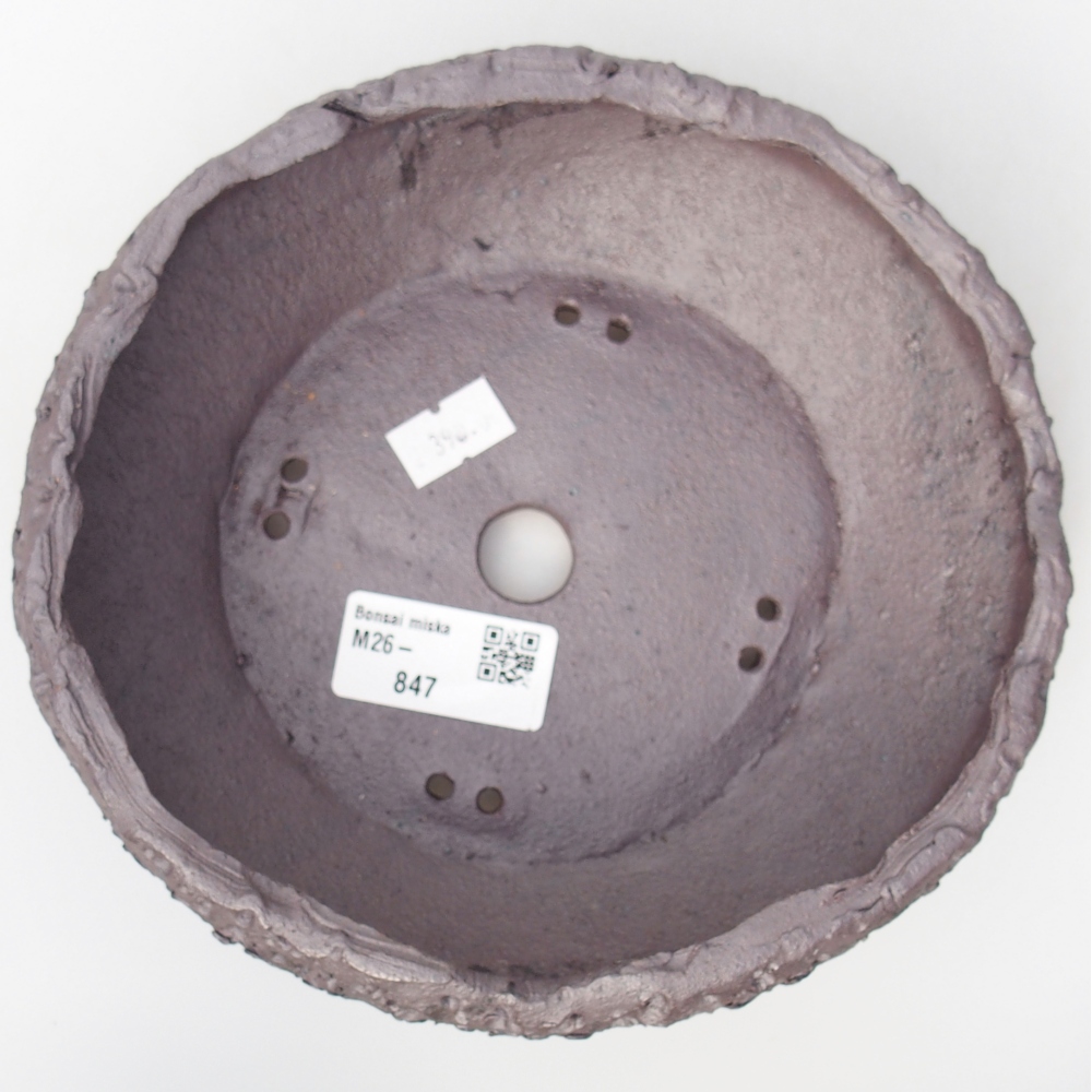 Ceramiczna miska na bonsai 18 x 17 x 5 cm, kolor metaliczny