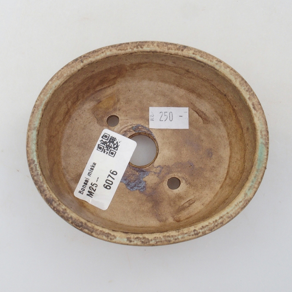 Ceramiczna miska do bonsai 10,5 x 9 x 4 cm, kolor brązowy