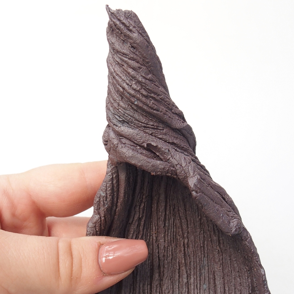 Muszla ceramiczna 10 x 7,5 x 14,5 cm, kolor metaliczny