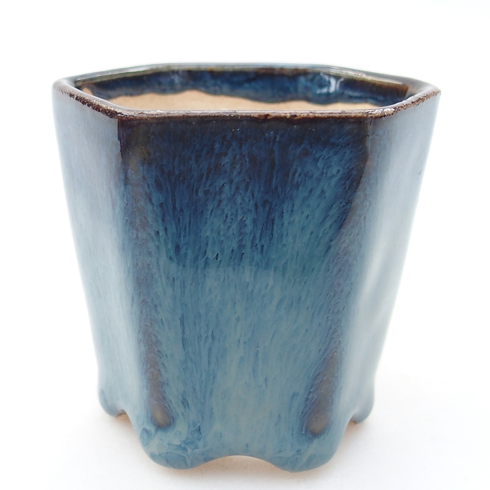 Mini miska do bonsai 5,5 x 5 x 5 cm, kolor niebieski