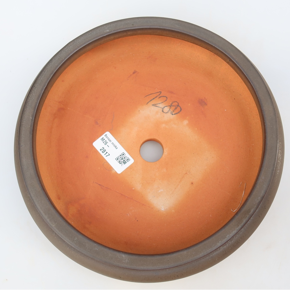 Miska ceramiczna  23 x 23 x 7 cm, kolor brązowy