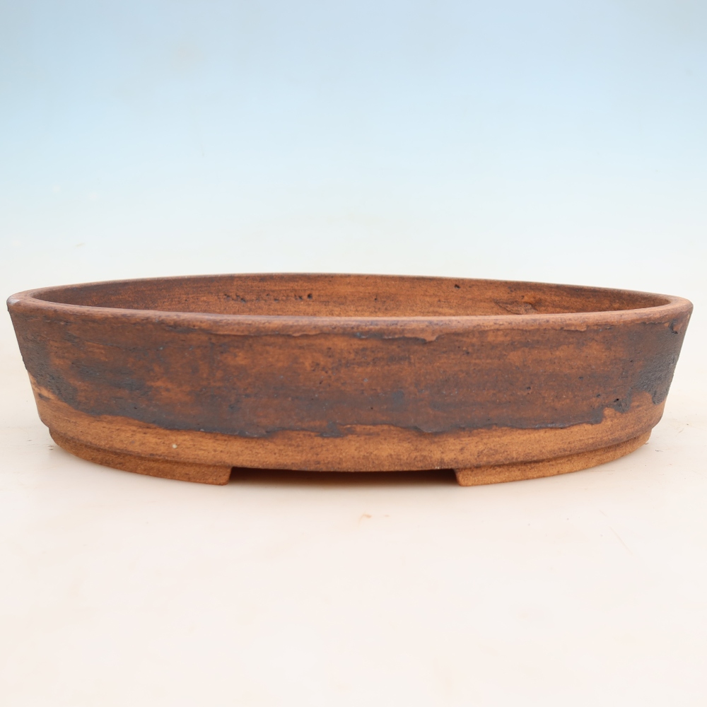 Ceramiczna miska do bonsai 38 x 30 x 7,5 cm, kolor brązowy