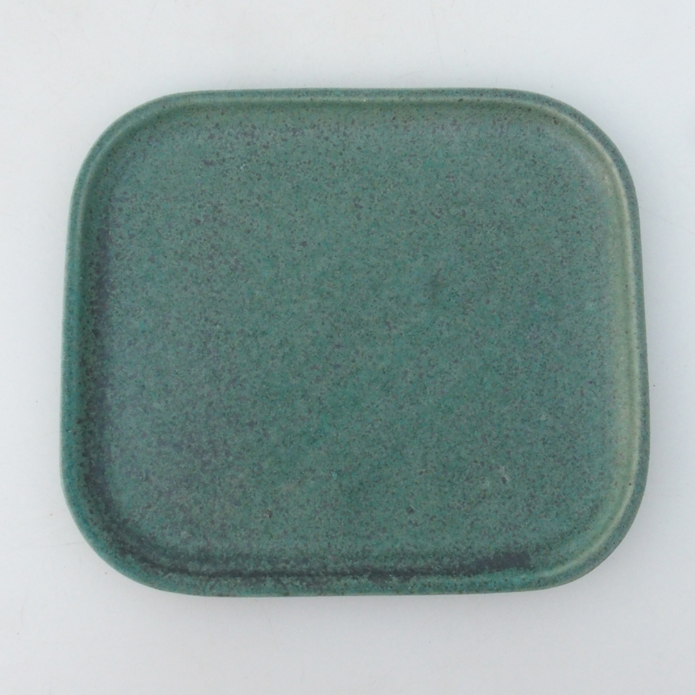Miska ceramiczna H37 -14,5 x 13 x 1 cm - zielona