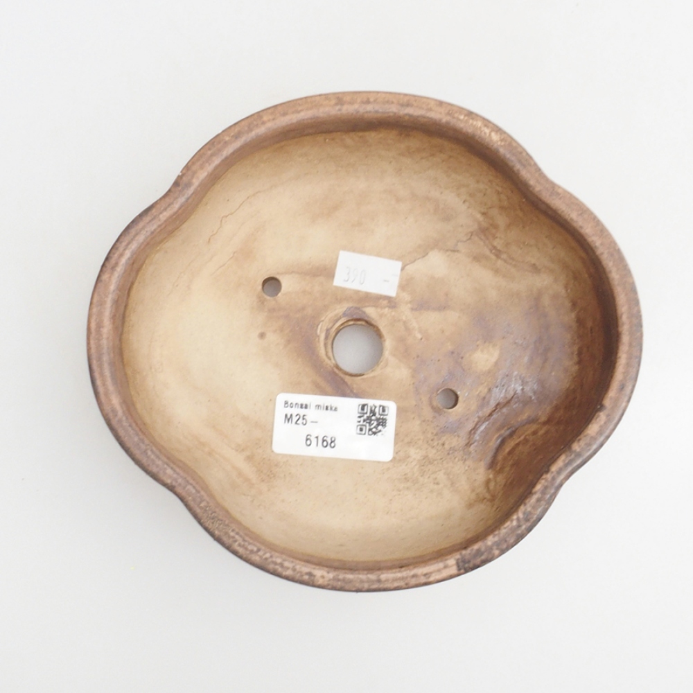 Ceramiczna miska do bonsai 16,5 x 15 x 5,5 cm, kolor brązowy