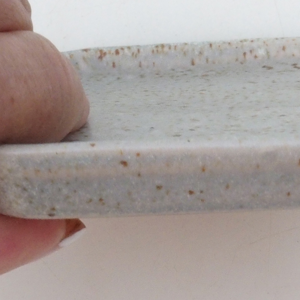 Ceramiczna miska H13 -12 x 12 x 1 cm - beżowa