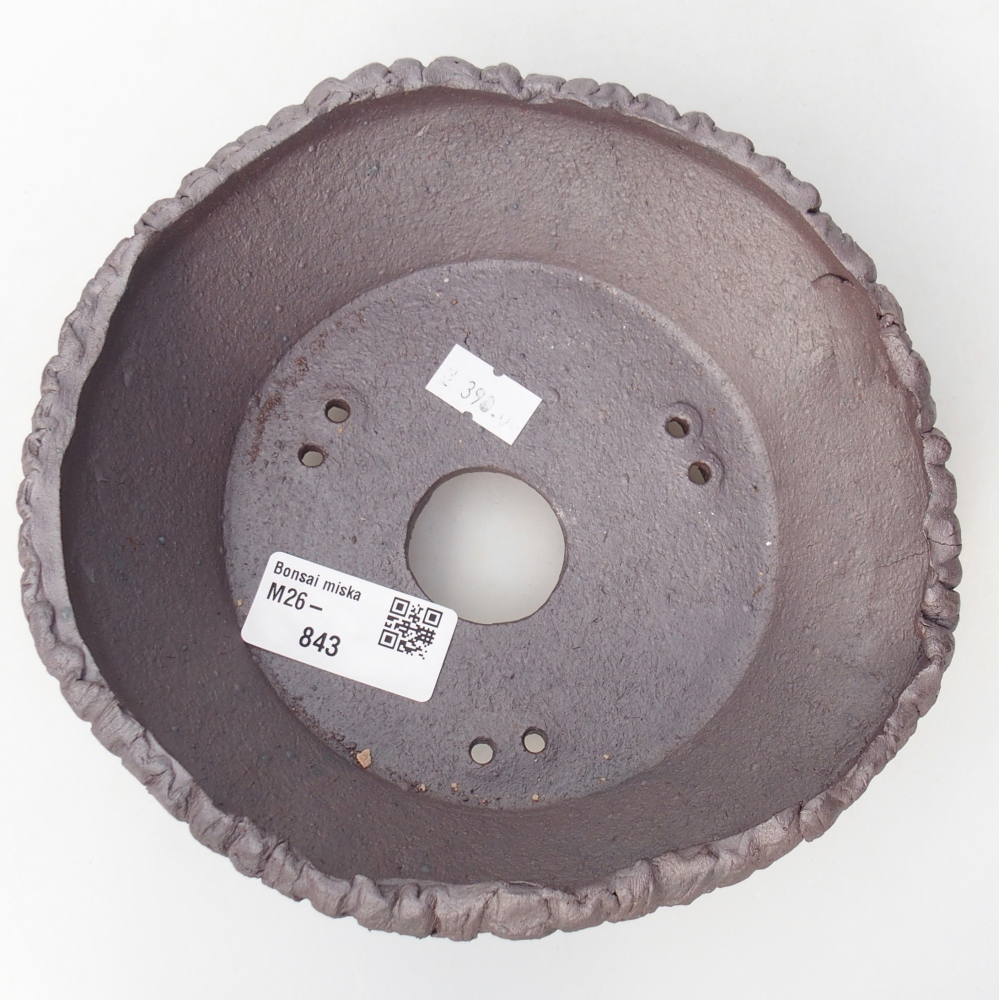 Ceramiczna miska do bonsai 16,5 x 16,5 x 6,5 cm, kolor metaliczny