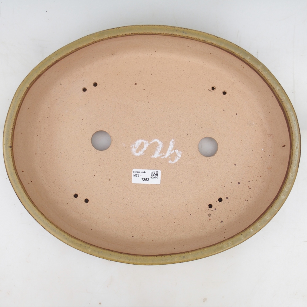 Misa do bonsai 38,5 x 31 x 7,5 cm, kolor żółty