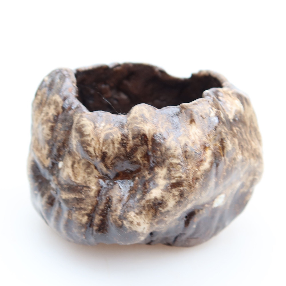 Ceramiczna skorupka  5 x 5 x 6 cm, kolor brązowy