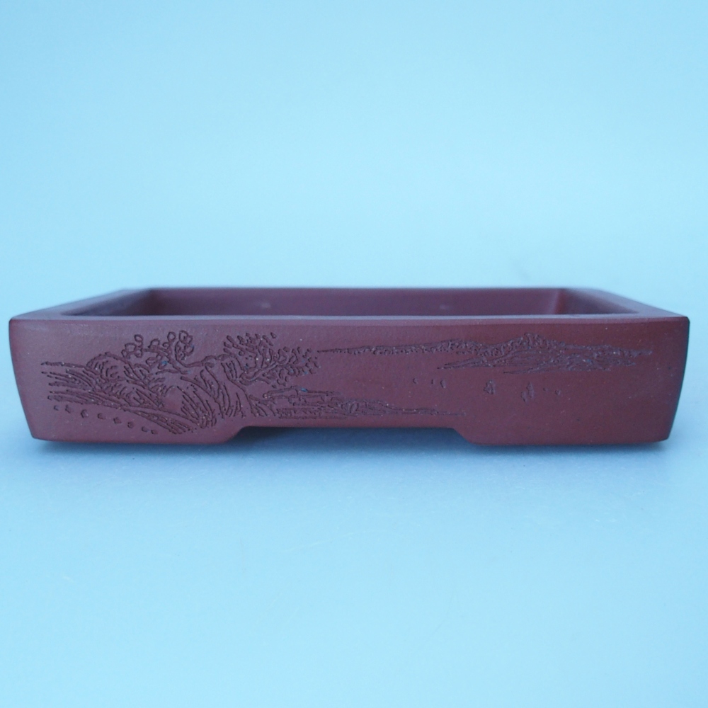 Miska 12 x 9 x 2 cm brązowa