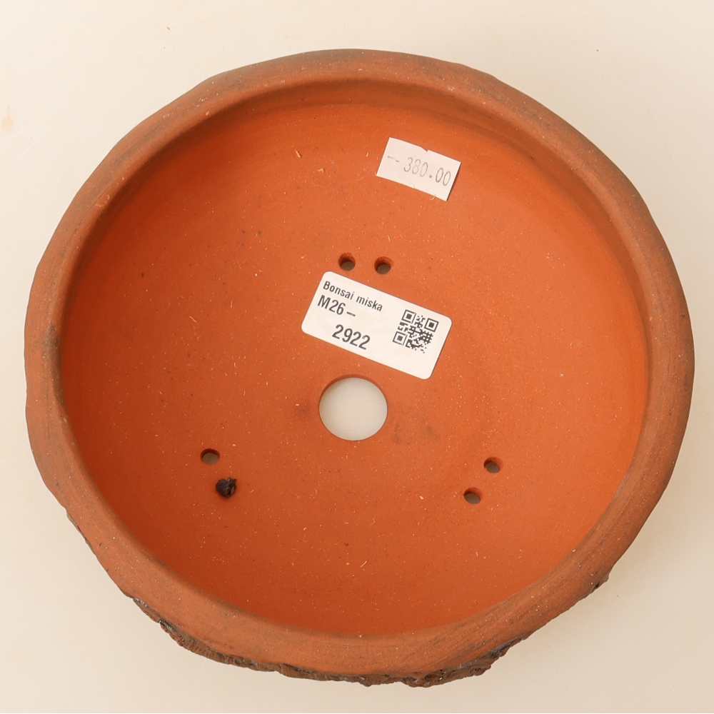 Ceramiczna miska do bonsai 17 x 17 x 6 cm, kolor brązowy