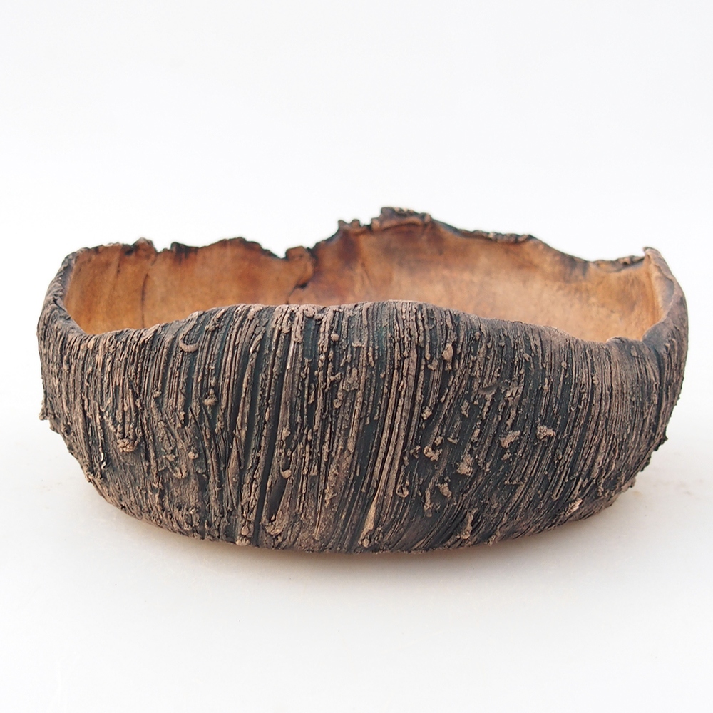 Ceramiczna miska na bonsai 13 x 13 x 6 cm, zielona