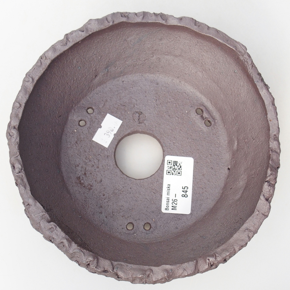 Ceramiczna miska na bonsai 17 x 17 x 7 cm, kolor metaliczny