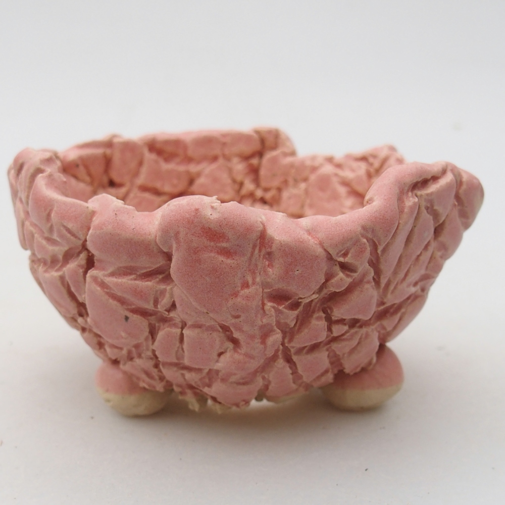 Ceramiczna muszla 9 x 8,5 x 5 cm, kolor różowy