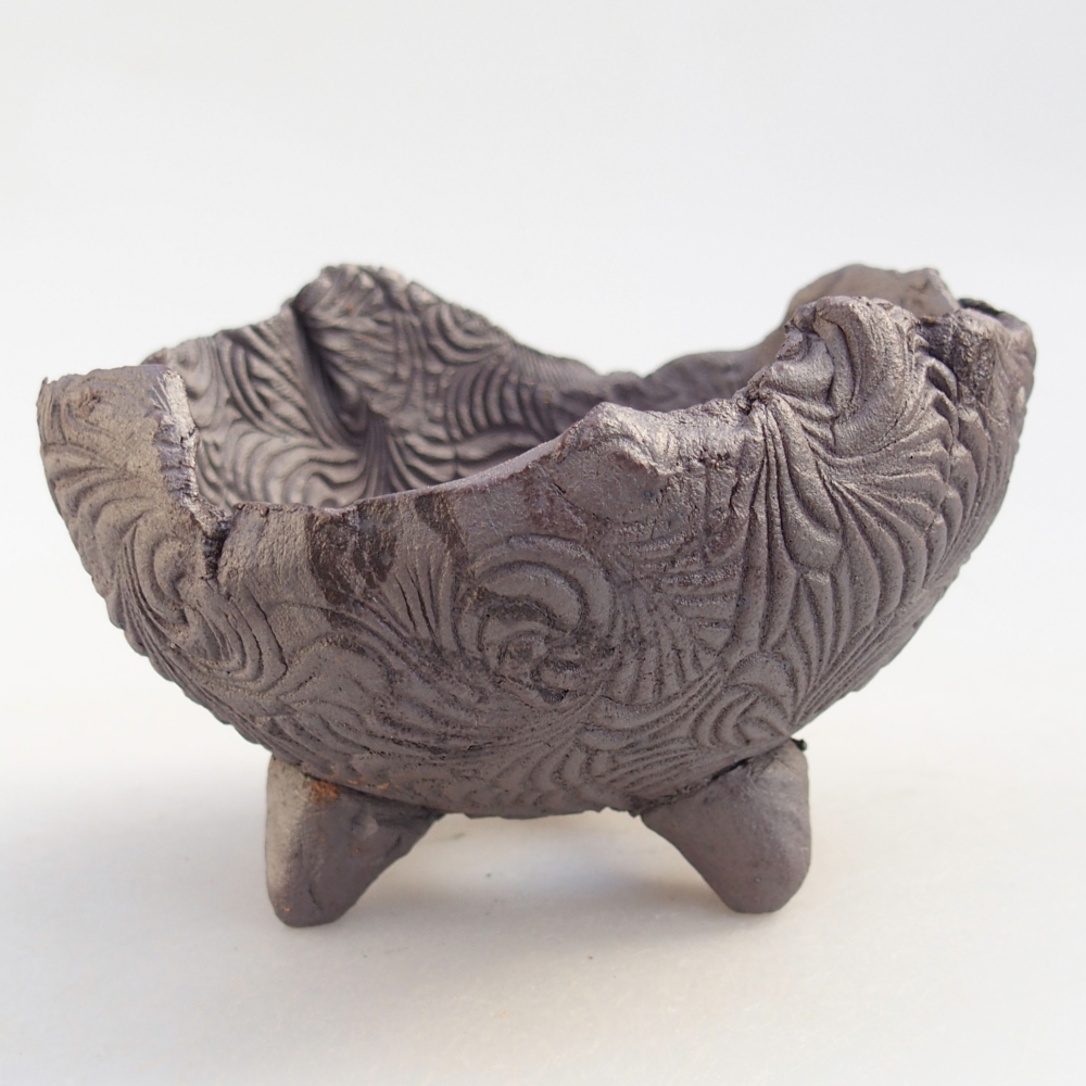 Muszla ceramiczna 10 x 9 x 7 cm, kolor metaliczny