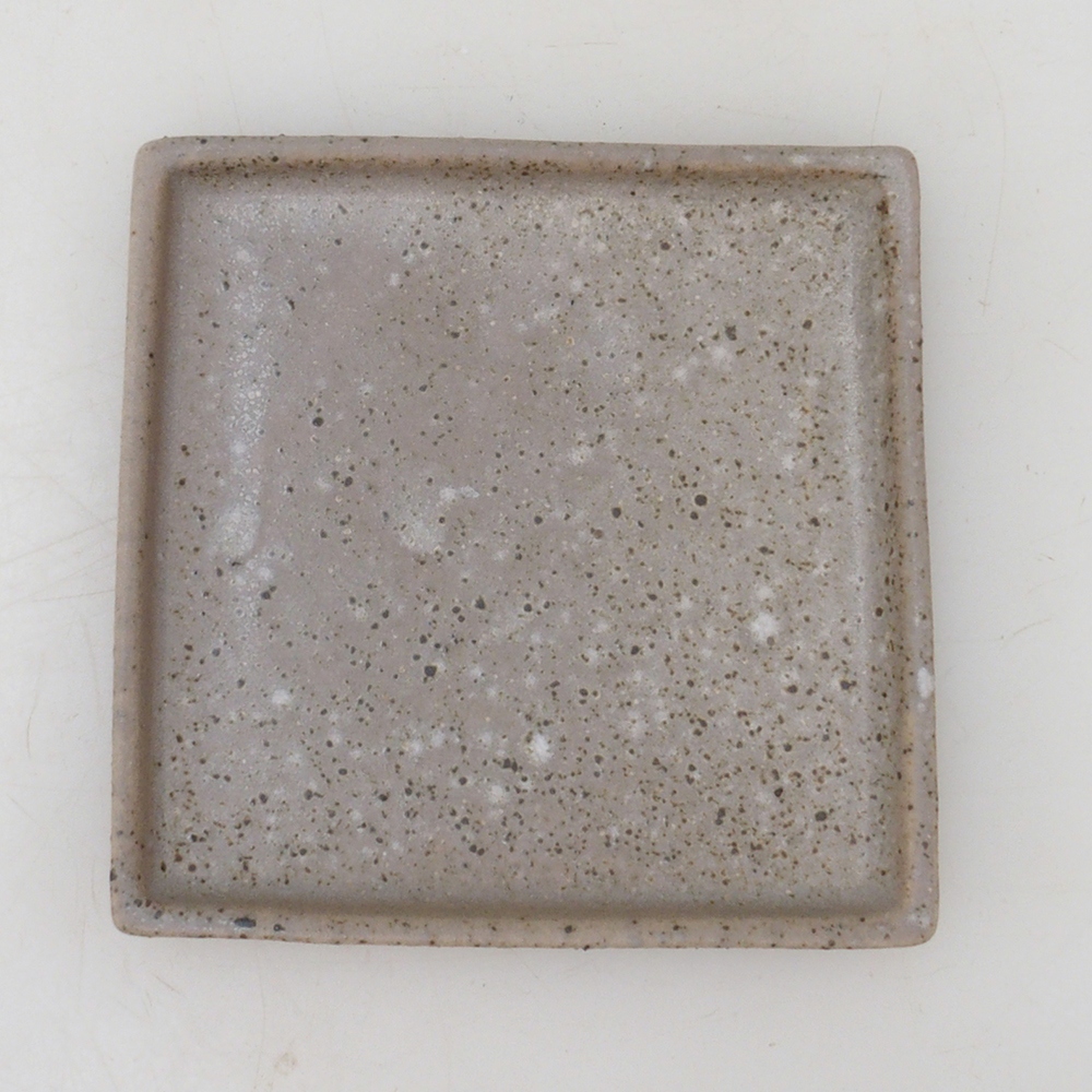 Bonsai bowl square M - 10 x 10 x 1,5 cm - beżowy