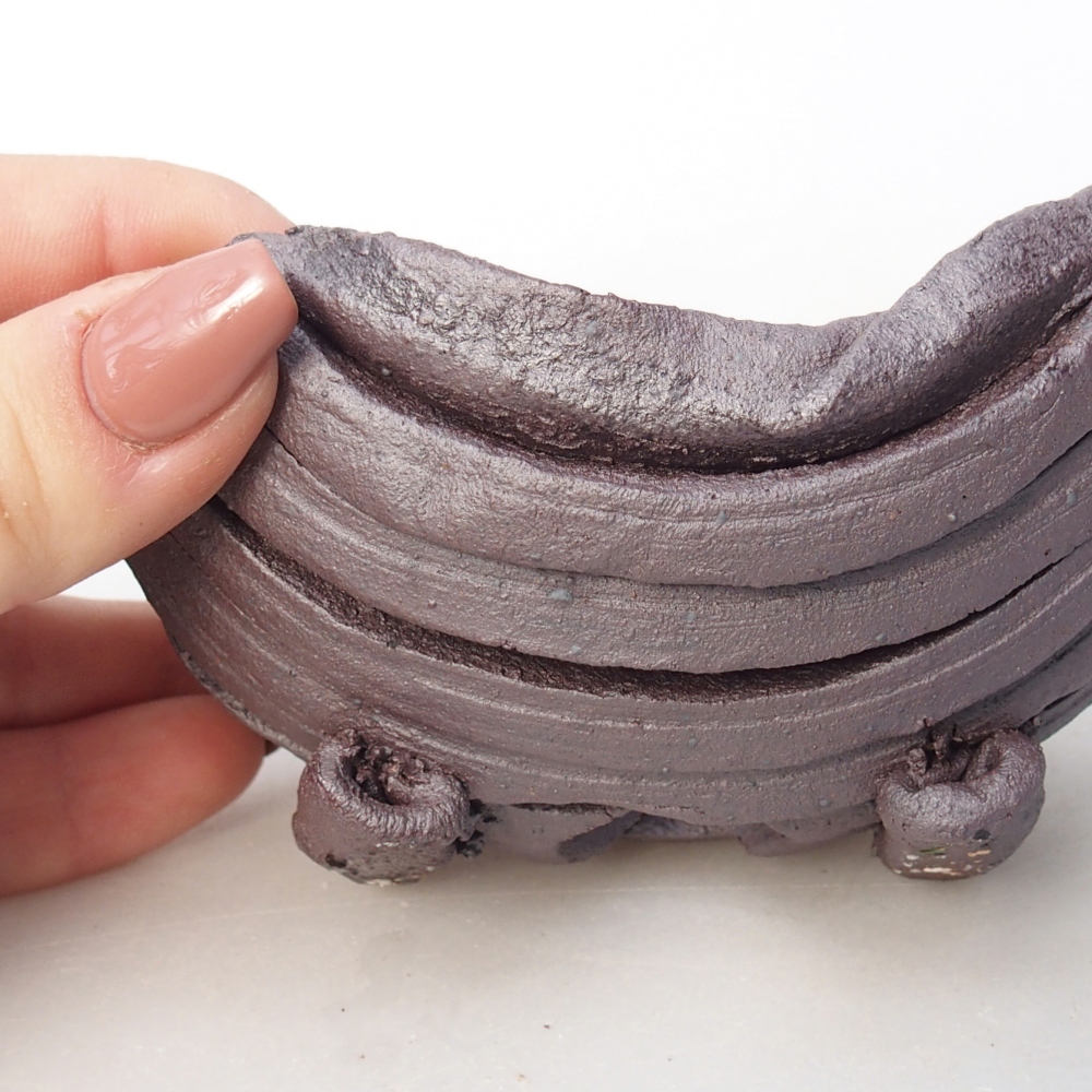 Muszla ceramiczna 11 x 8,5 x 6 cm, kolor metaliczny