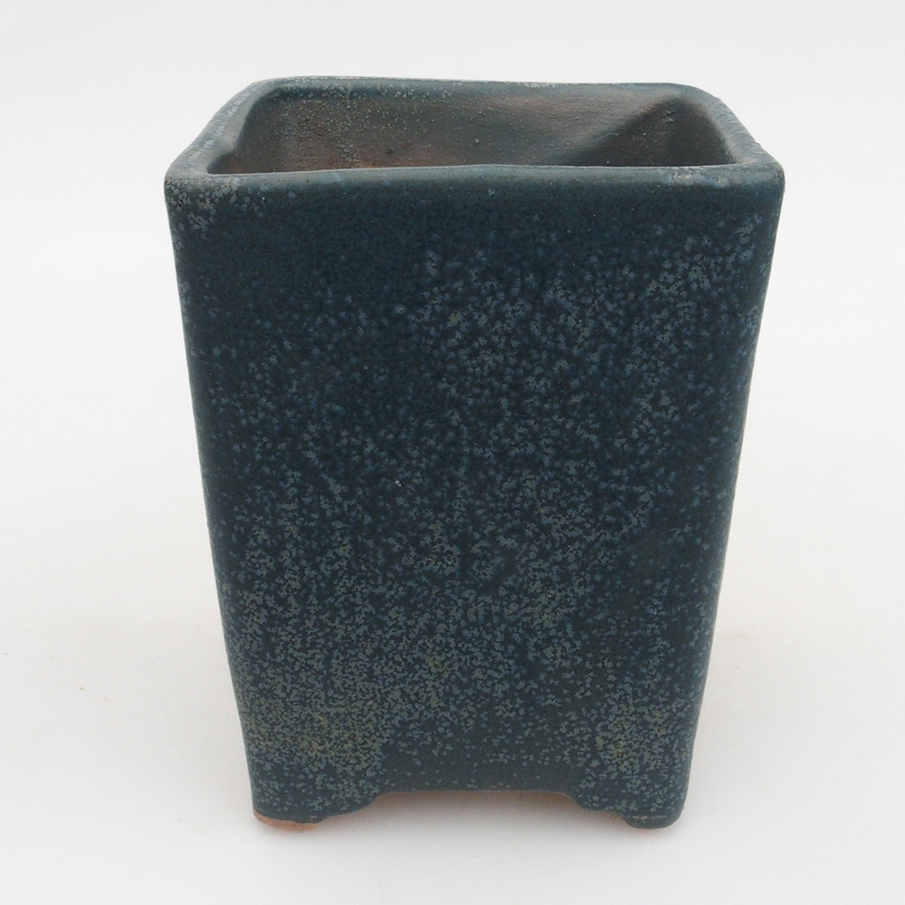 Ceramiczna miska bonsai 8,5 x 8,5 x 10,5 cm, kolor niebieski