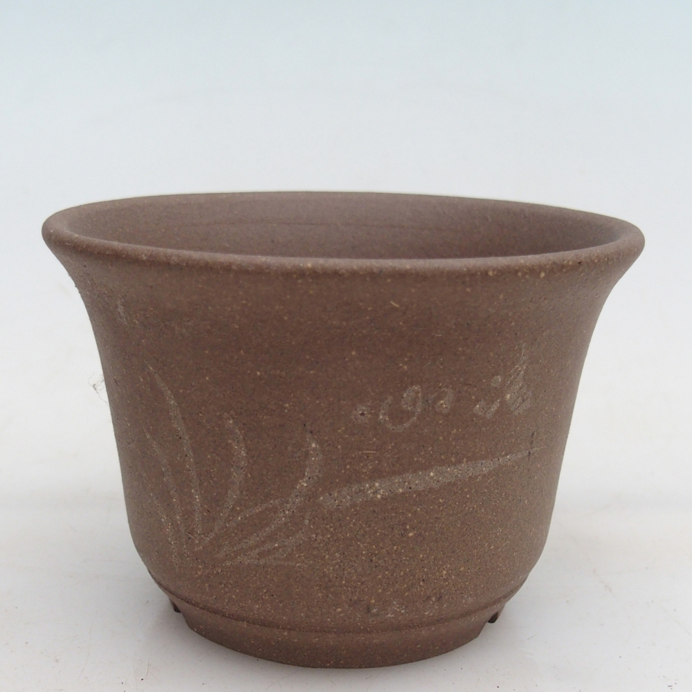 Ceramiczna miska do bonsai 9,5 x 9,51 x 6,5 cm, kolor beżowy