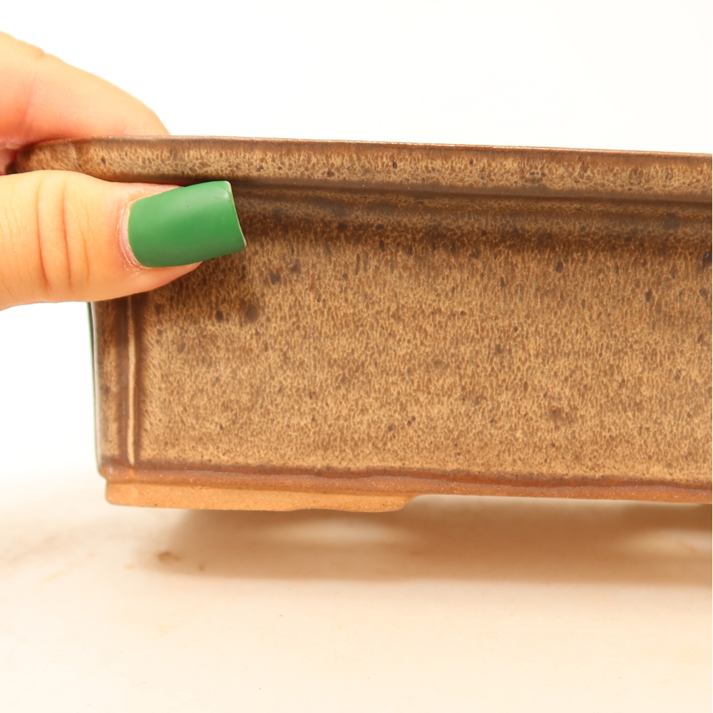 Miska ceramiczna  20 x 15,5 x 5,5 cm, kolor brązowy