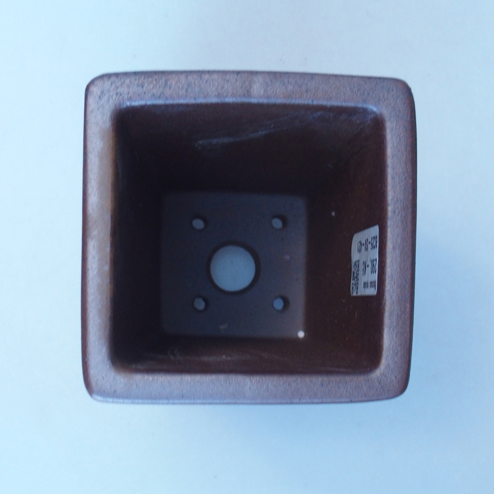 Miska 9 x 9 x 16,5 cm brązowa