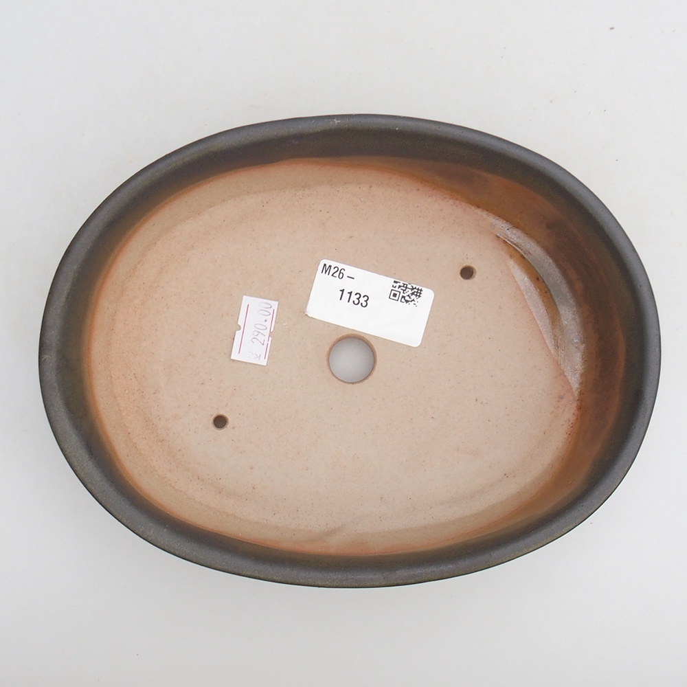 Ceramiczna miska do bonsai 19 x 14 x 4,5 cm, zielona