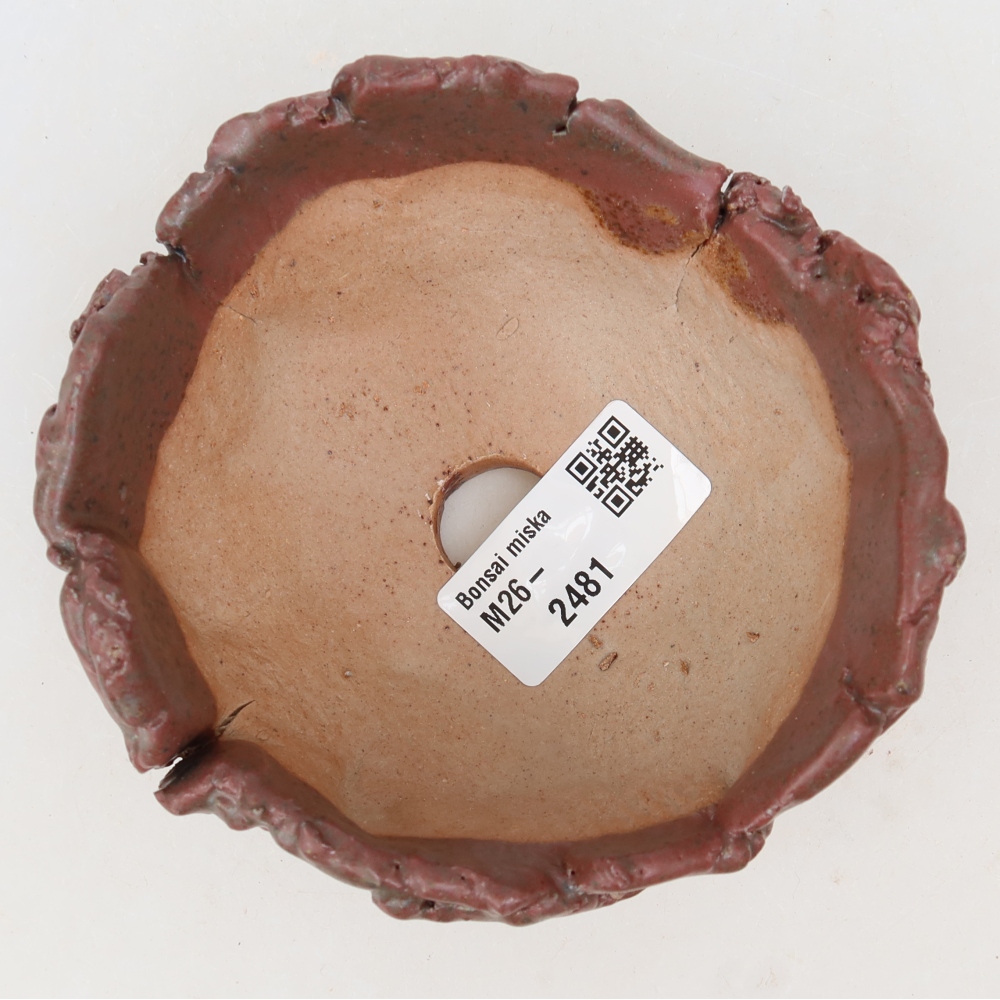 Ceramiczna skorupka  10,5 x 10,5 x 6 cm, kolor różowy