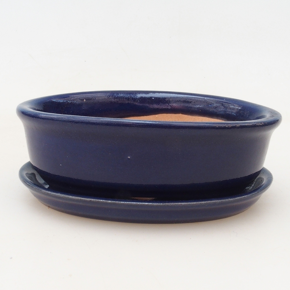 Bonsai bowl + spodek H04 - niebieski