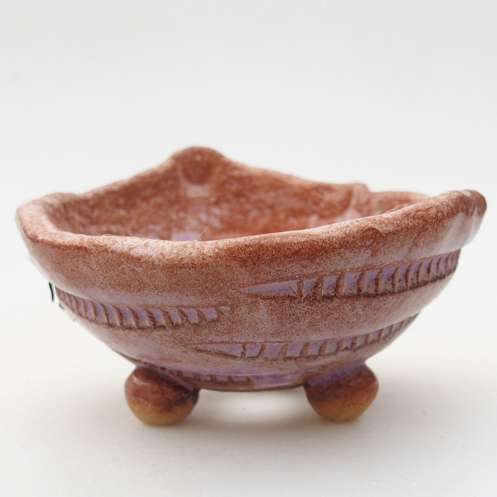 Ceramiczna skorupa 9 x 8,5 x 6,5 cm, kolor fioletowy