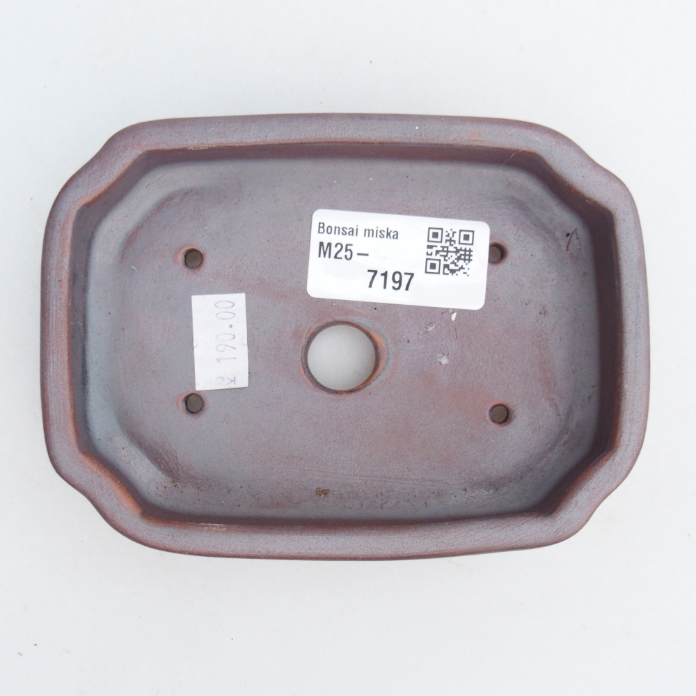 Ceramiczna miska bonsai 13 x 9 x 3 cm, kolor metaliczny