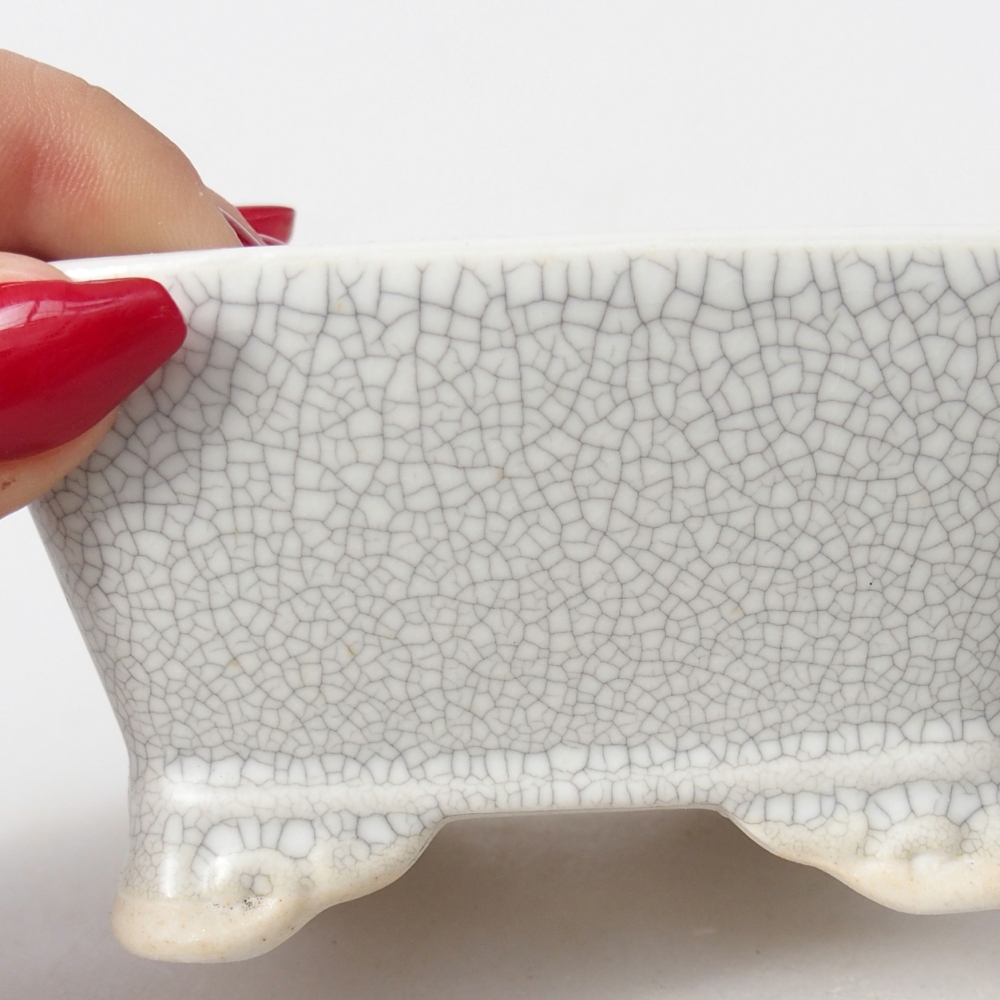 Ceramiczna miska do bonsai 9,5 x 9,5 x 5 cm, kolor raku