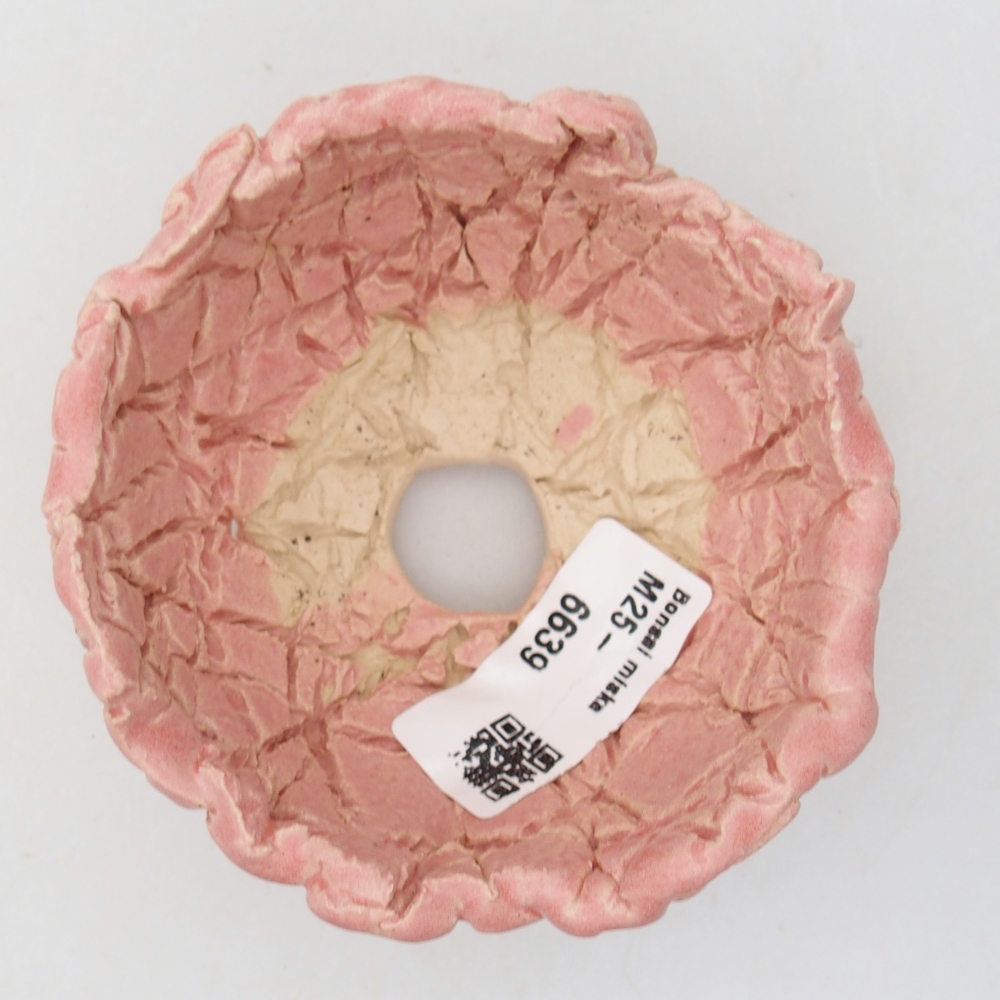 Ceramiczna muszla 9 x 8,5 x 5 cm, kolor różowy