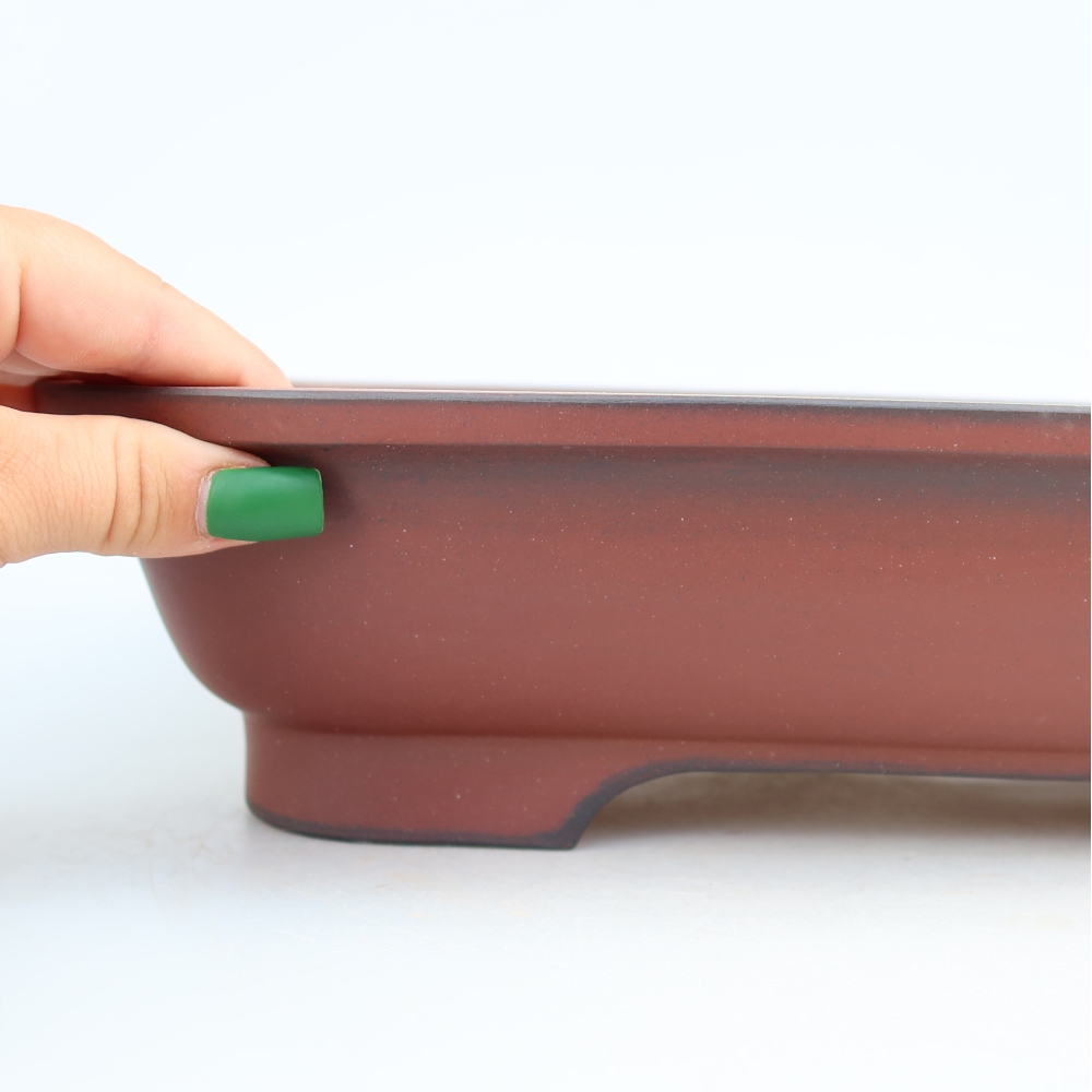 Ceramiczna miska  32 x 24,5 x 8 cm, kolor ceglasty
