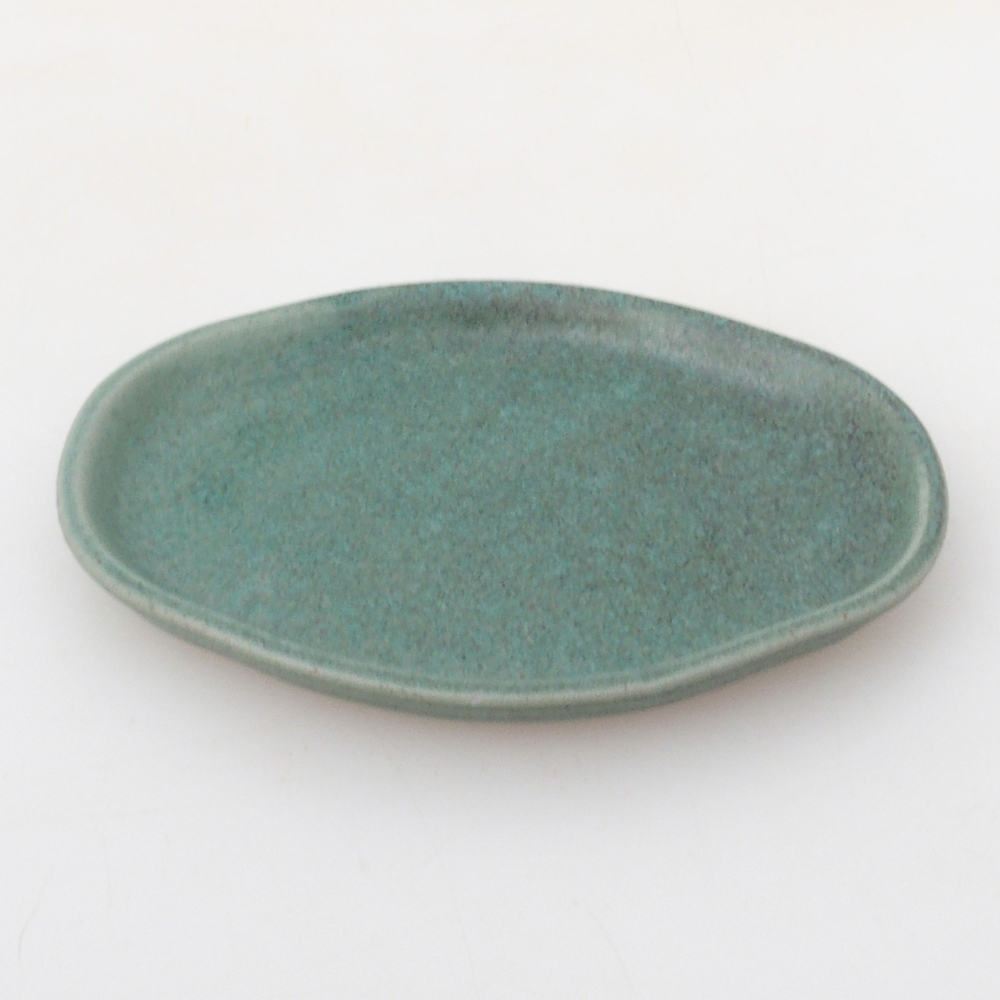 Ceramiczna miska H05 -11 x 8,5 x 1 cm - zielona