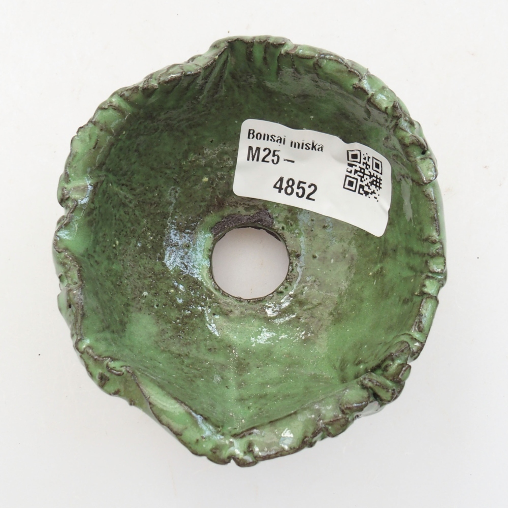 Muszla ceramiczna 7 x 7 x 5 cm, kolor zielony