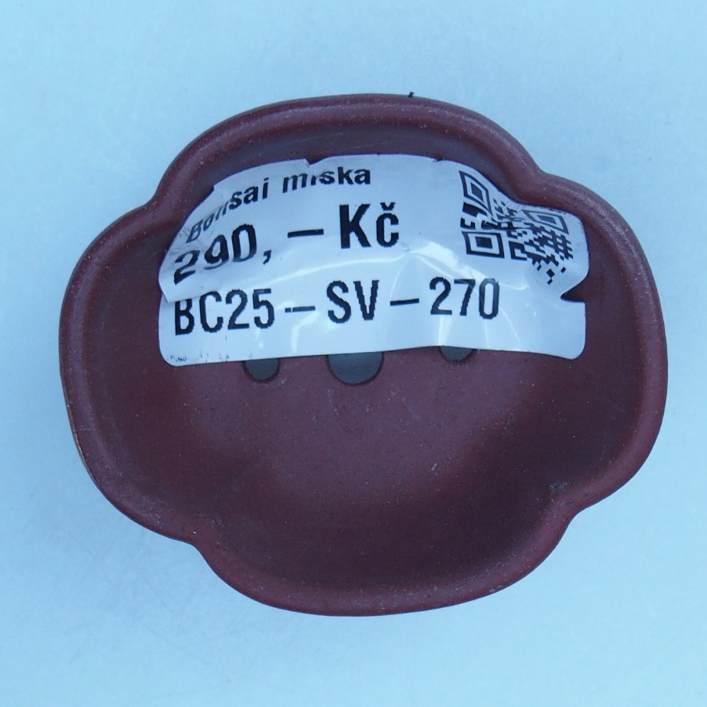 Miska 4,5 x 4 x 2 cm brązowa