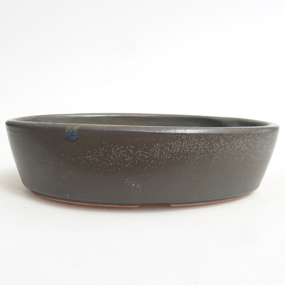 Ceramiczna miska bonsai 16,5 x 11 x 4 cm, kolor szary