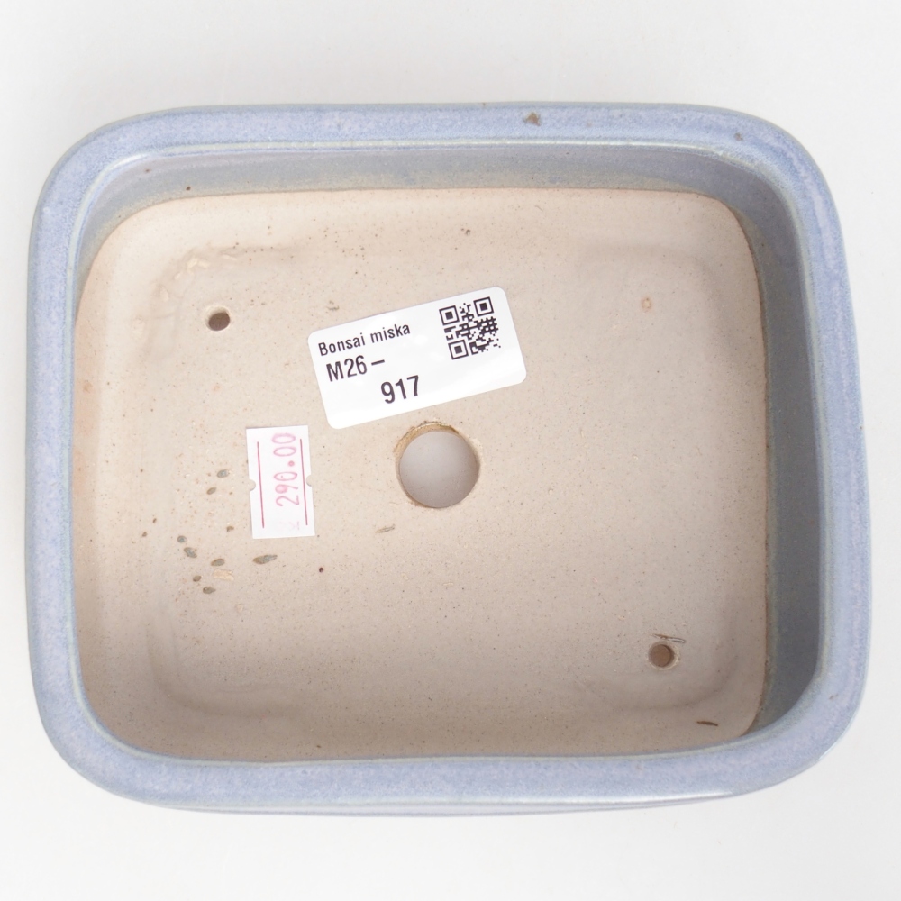 Ceramiczna miska do bonsai 14,5 x 12,5 x 4,5 cm, kolor niebieski