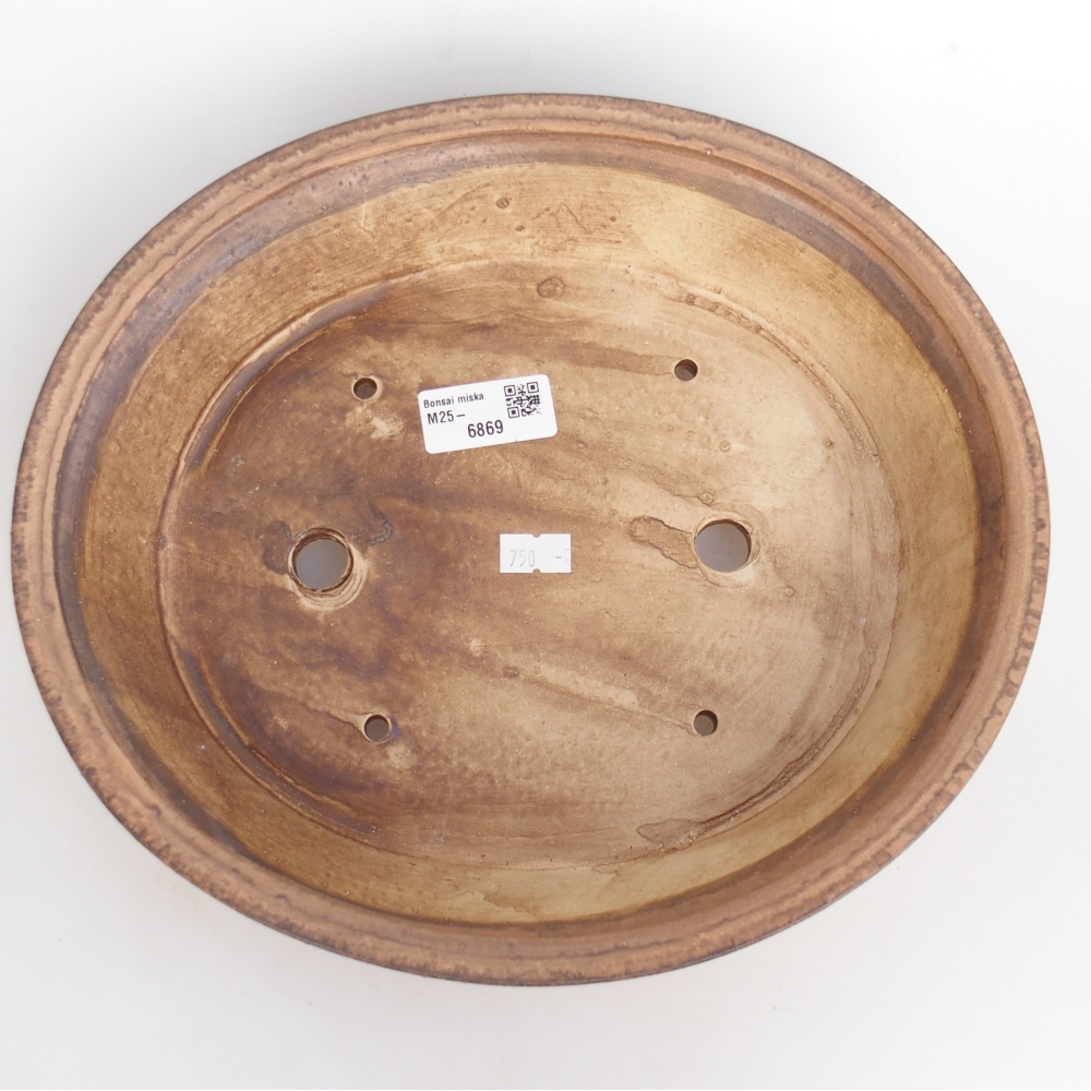 Ceramiczna miska na bonsai 28 x 25 x 6 cm, różowa