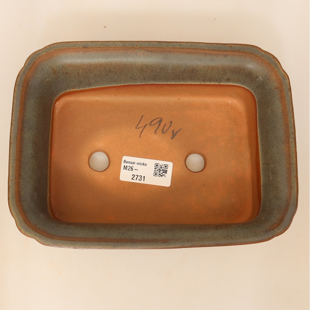 Miska ceramiczna  20 x 15,5 x 5,5 cm, kolor brązowy