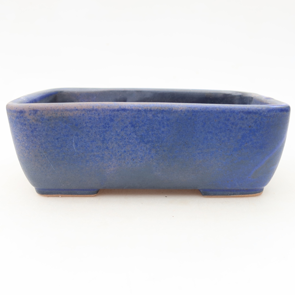 Ceramiczna miska do bonsai 16 x 10,5 x 5,5 cm, kolor niebieski